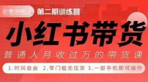 小Red书带货42天训练营 2.0版,宝妈+自由职+上班族+大学生,提高副业收入的大红利项目-一点通资源网