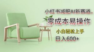 小红书减肥AI新赛道,零成本易操作,日入多张,小白轻松上手【揭秘】-一点通资源网