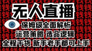 2025无人直播这么做就对了,保姆级全面解析,全程干货,新手老手都可上手-一点通资源网