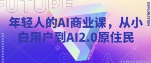年轻人的AI商业课,从小白用户到AI2.0原住民-一点通资源网