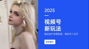 搬运老外奇葩视频，撸视频号分成计划收益，每天只需一小时，新手小白轻松月入过W-一点通资源网