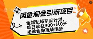 闲鱼淘金私域引流计划，从0开始玩转闲鱼，副业也可以挣到全职的工资-一点通资源网