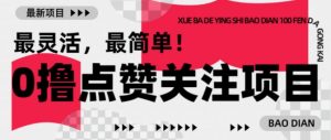 【0撸】最新点赞关注小项目，1毛起赚，1块起提-一点通资源网