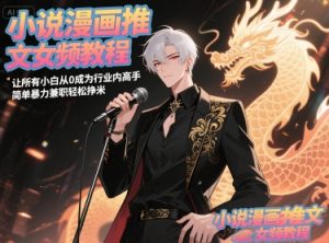 小说漫画推文女频教程,让所有小白从0成为行业内高手,简单暴力兼职轻松挣米-一点通资源网