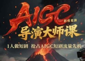AIGC剧情短剧导演大师课，1人做短剧，抢占AIGC短剧流量先机-一点通资源网