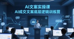 AI文案实操课,AI成交文案底层逻辑训练营-一点通资源网